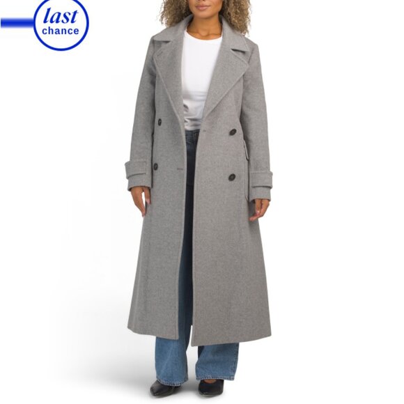 ICONS BY CINZIA ROCCA  Italy Virgin Wool And Cashmere Blend Long Coat - Picture 1 of 2